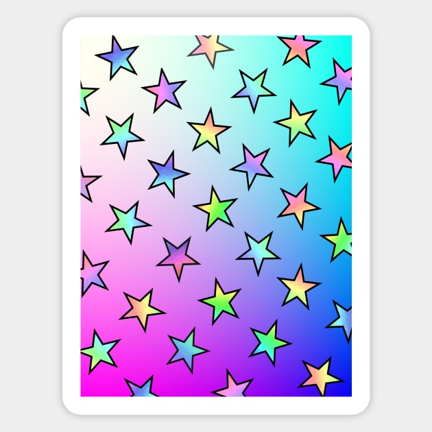 Beyond The Stars Pattern Sticker by SartorisArt1